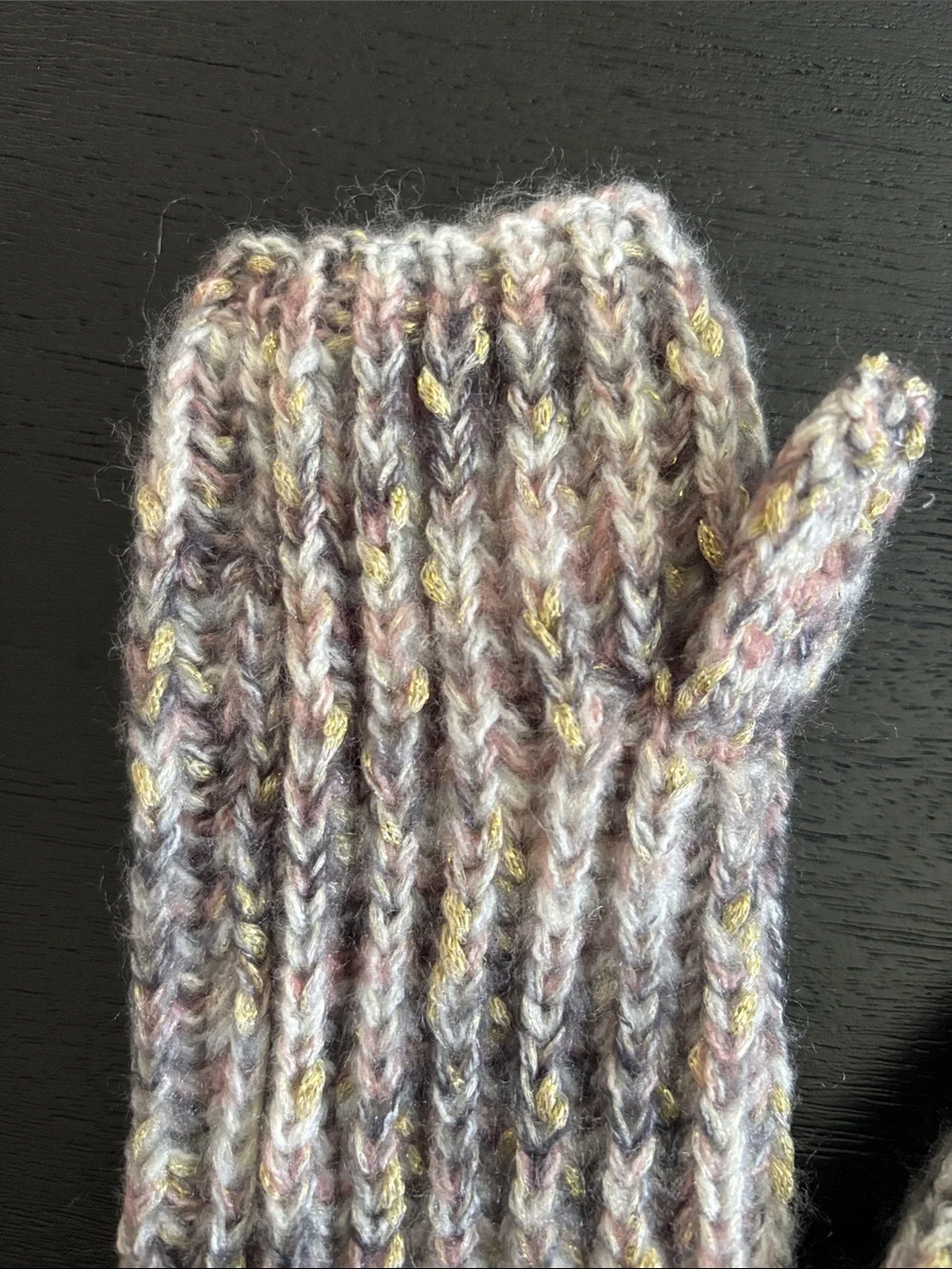 NWT LOFT Ribbed Fingerless Mittens